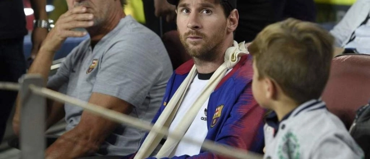 Pepe Costa y Leonel Messi
