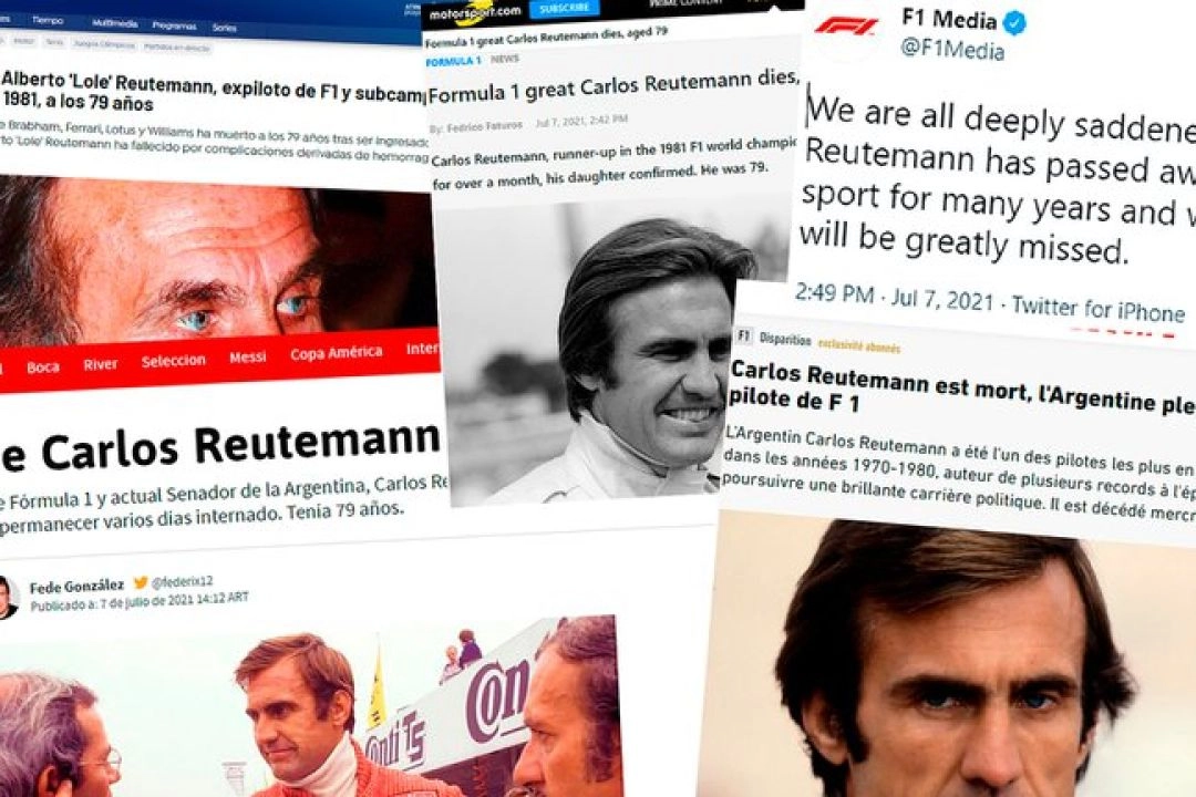 Los diarios del mundo hablaron de la muerte de Carlos Reutemann 