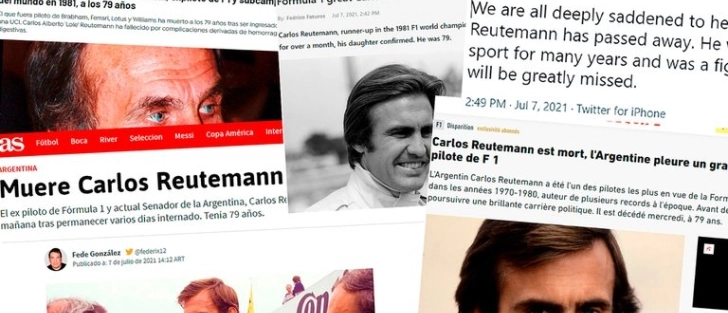 Los diarios del mundo hablaron de la muerte de Carlos Reutemann