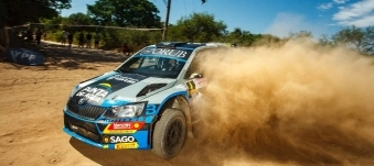 Una actuación soberbia. El "Coyote Puntano" dominó a voluntad la jornada inicial y logró una buena diferencia pensando en la difícil etapa del domingo. Foto: Rally Argentino.